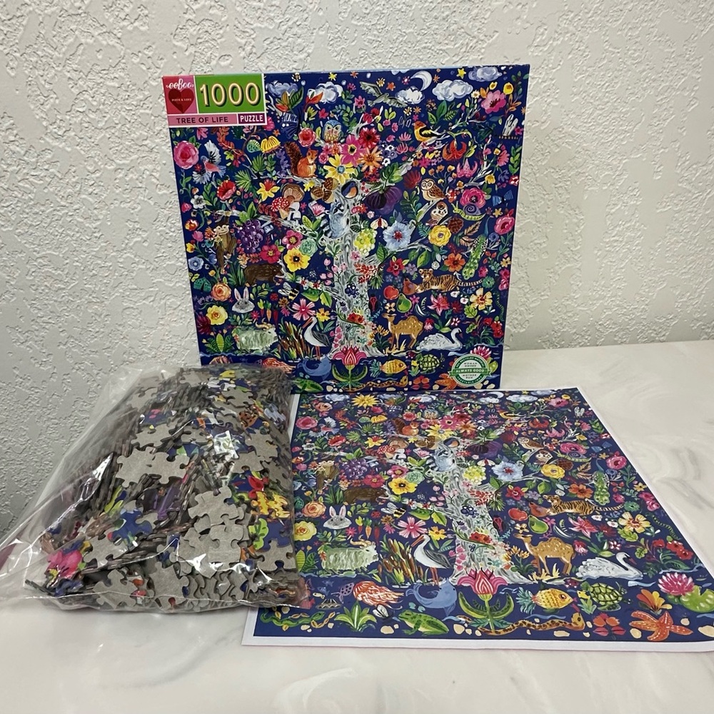 eeBoo 1000-Piece Tree of Life Jigsaw Puzzle - Multicolor - Picture 3 of 4
